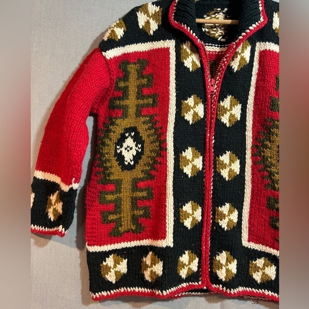 Handmade chunky sweater size L-XL - Picture 2 of 7